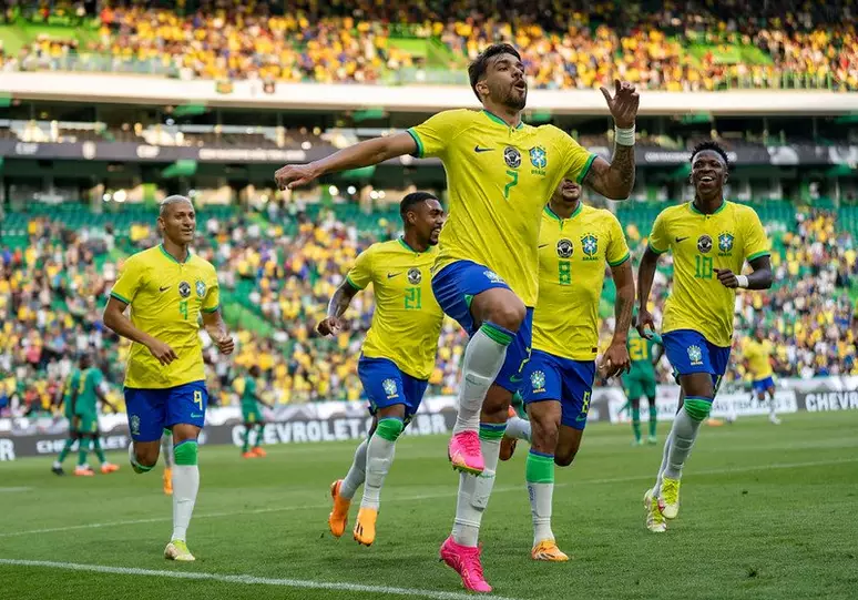 Cria do Ninho, Lucas Paquetá comemora gol pelo Brasil. Foto: Joilson Marconne / CBF