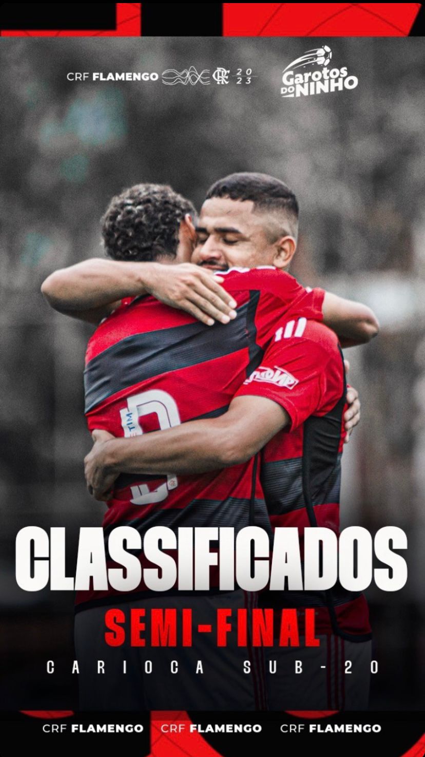 VITÓRIA SORRI PARA OS SUB-20 DO FLAMENGO, E CRIAS SEGUEM PARA AS SEMIFINAIS DA COPA RIO