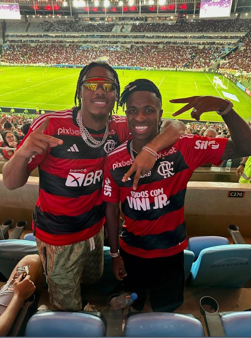 Craque viu jogo com outro atleta. Foto: Instagram