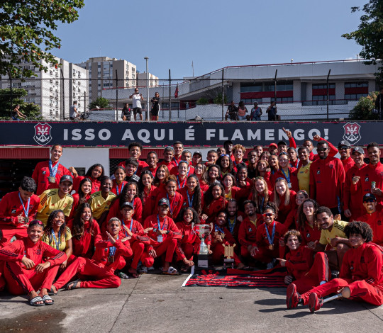 Equipe de Remo do Flamengo. Foto: Paula Reis/CRF