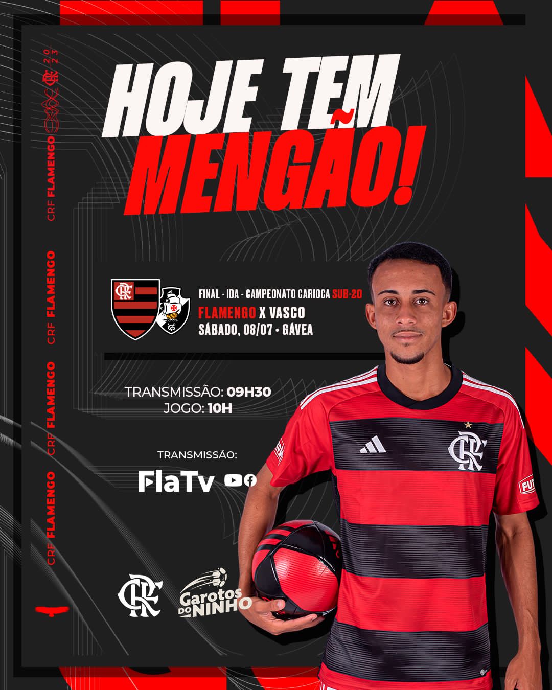 Flamengo Sub-20 na final do Campeonato Carioca