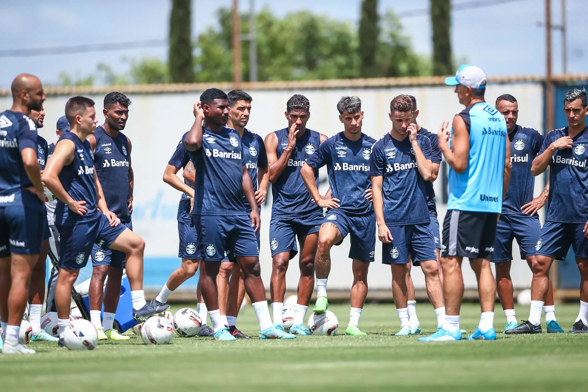 elenco do grêmio no sul. Foto:Divulgação/Grêmio