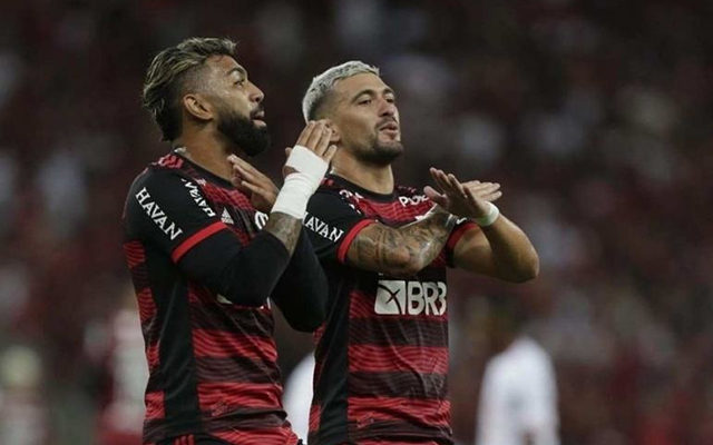 Gabigol e Arrascaeta / Divulgação