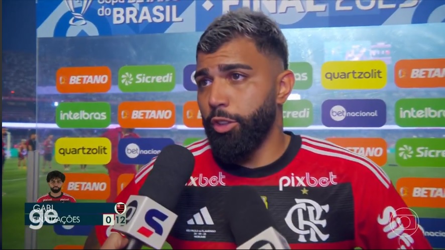 "NÃO PLANTAMOS MUITAS COISAS, NÃO COLHEMOS NADA", DISPARA GABIGOL APÓS FIM DA PARTIDA CONTRA O SÃO PAULO