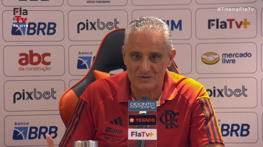 "SEI DA GRANDEZA, DA HISTÓRIA DO CLUBE", DIZ TITE EM SUA PRIMEIRA COLETIVA PELO FLAMENGO