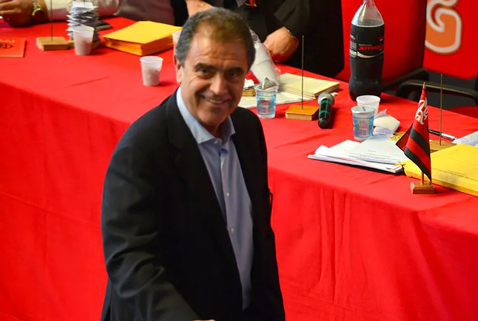 Kléber Leite, presidente do Flamengo na época. Foto: Reprodução