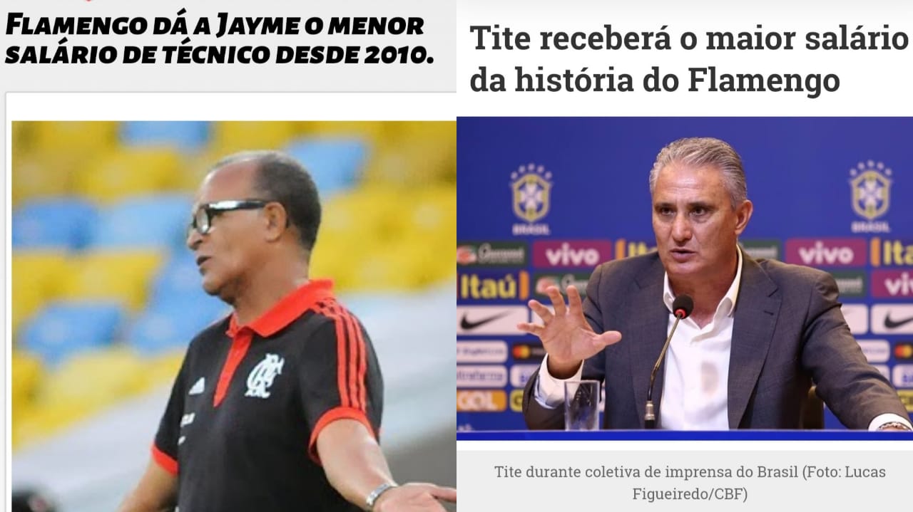 COMO OS TEMPOS MUDARAM! EM DEZ ANOS O SALÁRIO DO TREINADOR DO FLAMENGO SUBIU EM MAIS DE 70 VEZES