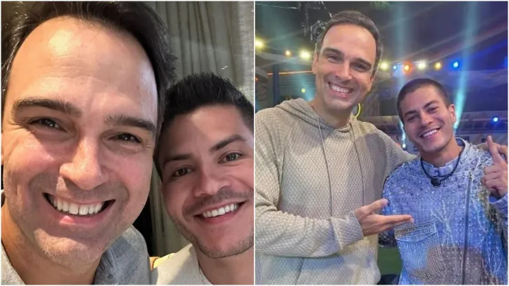 TADEU SCHMIDT POSTA FOTO DE REENCONTRO COM ARTHUR AGUIAR, HOMENAGEIA O EX-BROTHER E WEB REAGE