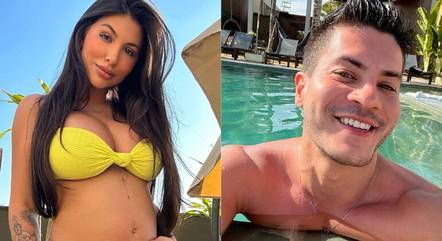 ARTHUR AGUIAR CURTE DIA DE PISCINA COM A EX-NAMORADA E CONFUNDE FÃS