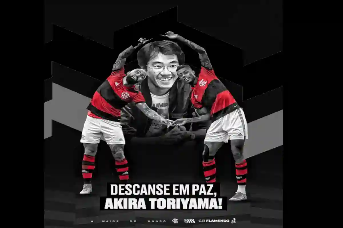 OBRIGADO, MESTRE! FLAMENGO EMITE NOTA SOBRE O FALECIMENTO DE AKIRA TORIYAMA, CRIADOR DE DRAGON BALL