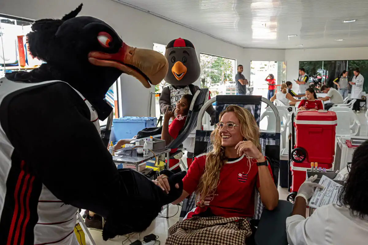 CAMPANHA SANGUE RUBRO-NEGRO: FLAMENGO PROMOVE DOAÇÃO DE SANGUE NA SEDE DA GÁVEA