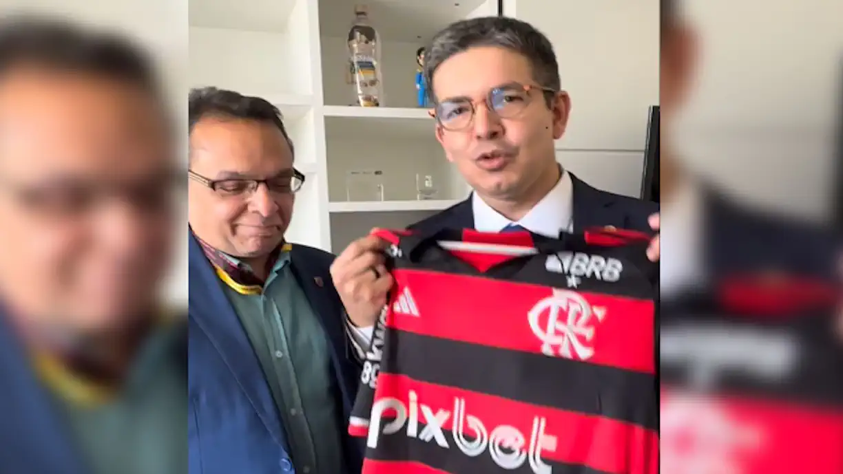 DIRIGENTE DO FLAMENGO SE ENCONTRA COM SENADOR E FAZ PROMESSA PARA QUE O TIME JOGUE NO AMAPÁ