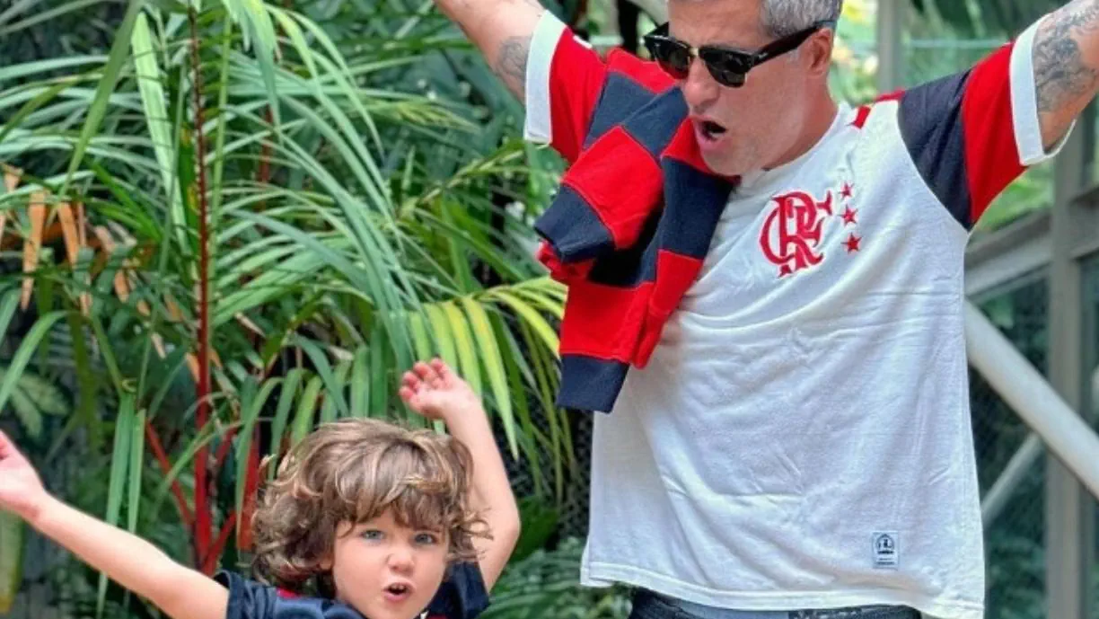 BRUNO GAGLIASSO TAKES YOUNG SON TO MARACANÃ AND FLAMENGO HQ, IN GÁVEA; SEE PHOTOS