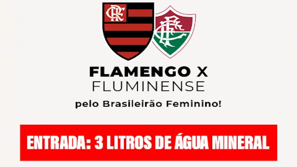 FLAMENGO AND FLUMINENSE UNITE AND WILL COLLECT WATER FOR VICTIMS OF THE RAINS IN RIO GRANDE DO SUL