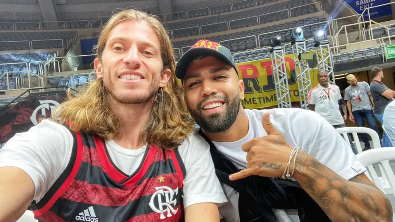 Gabigol fala sobre mudança na relação com Filipe Luís após ser anunciado como técnico do Flamengo