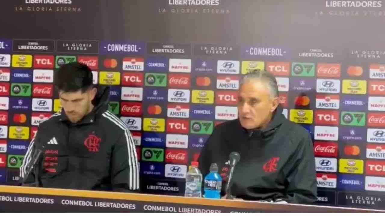 TITE TRANSMITE MENSAGEM APOIADORA PARA TORCEDORES DO FLAMENGO APÓS DERROTA NA LIBERTADORES