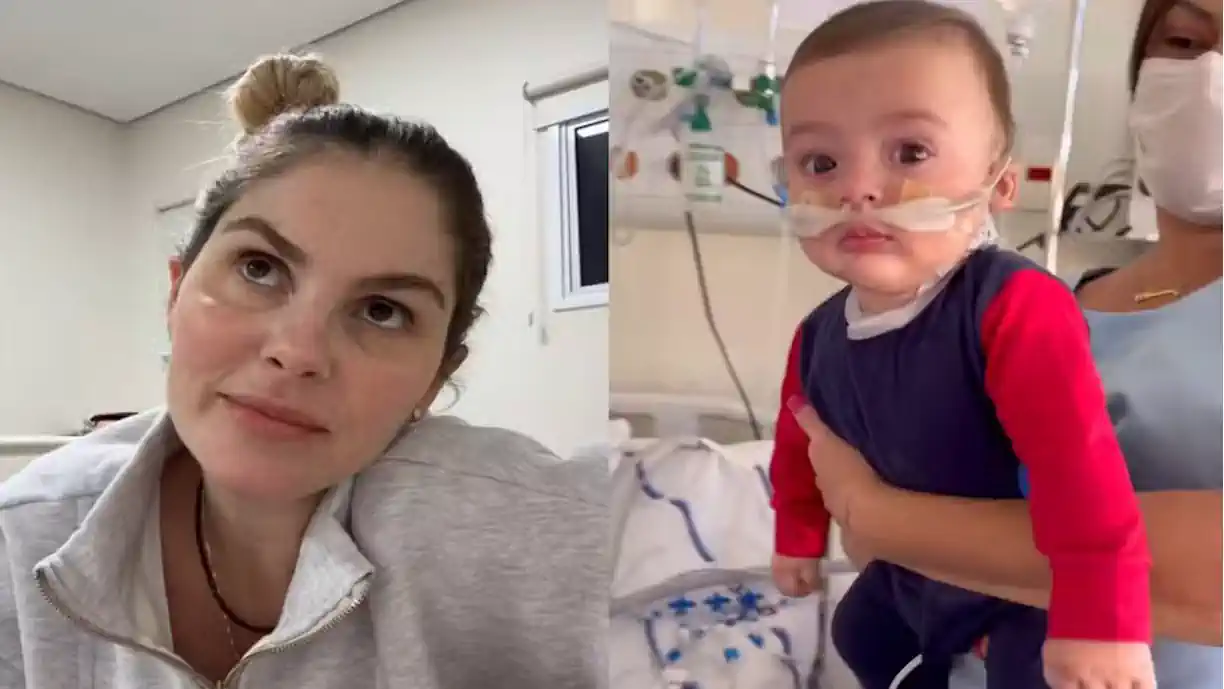 BÁRBARA EVANS COMEMORA MELHORA DO FILHO QUE ESTÁ INTERNADO NA UTI: "VOLTANDO AO NORMAL"