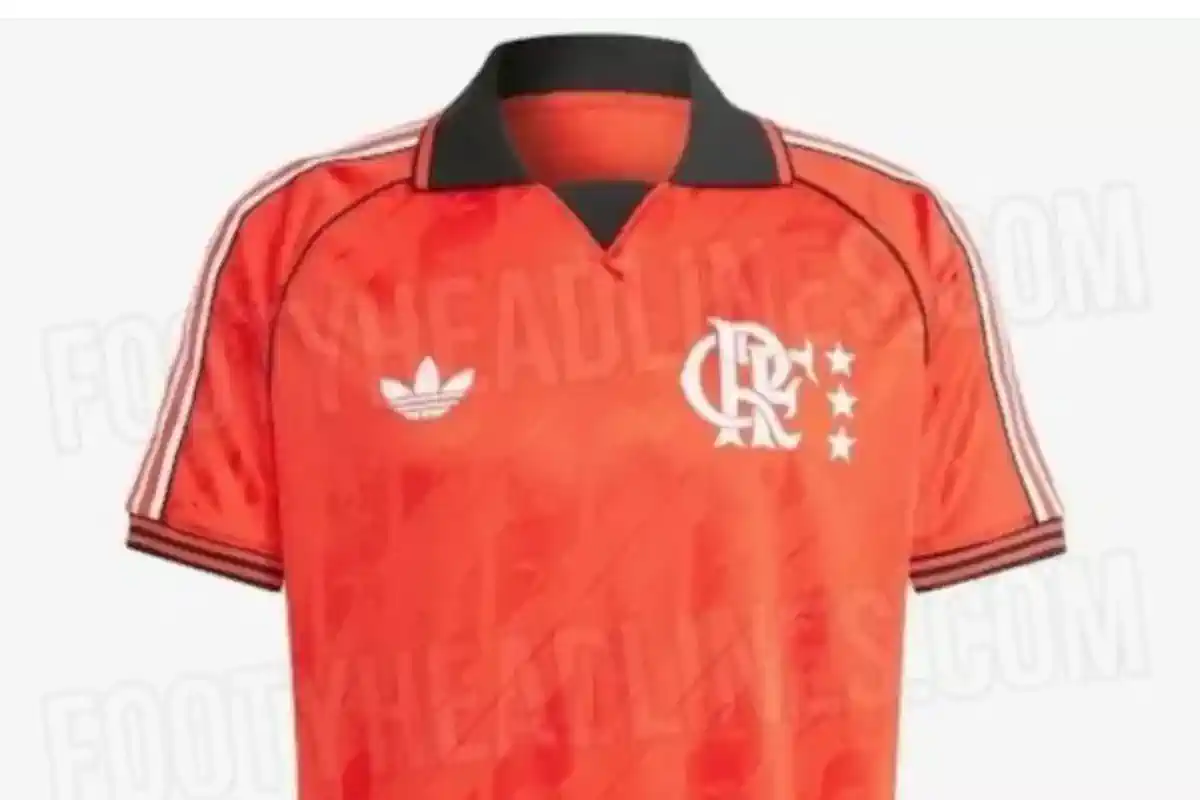 A web não perdoa! Vaza nova camisa retrô do Flamengo para 2025