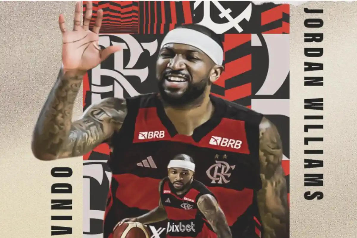 Tem craque na área! Jordan Williams é o novo reforço do FlaBasquete!