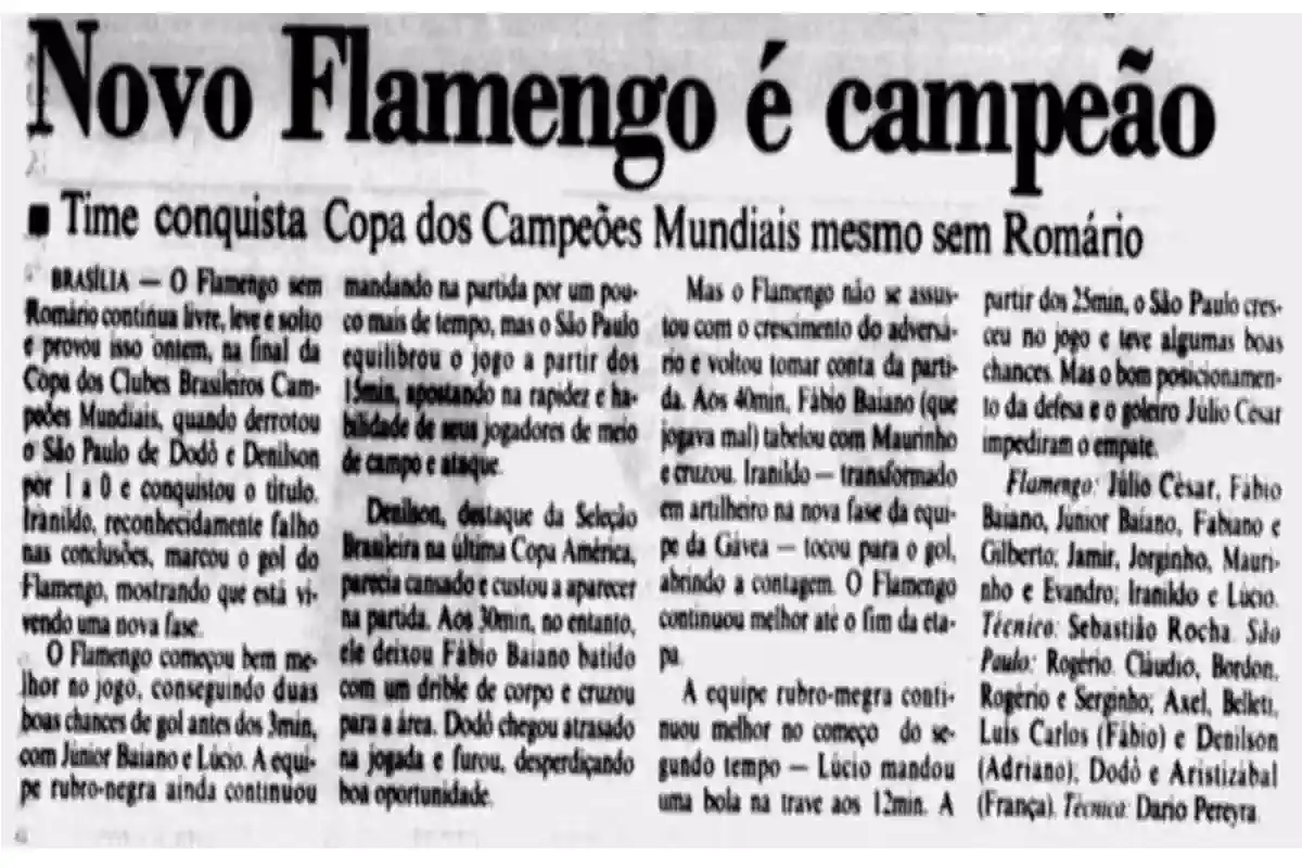 Curiosidades da bola: Flamengo foi o último campeão de torneio organizado por Sílvio Santos