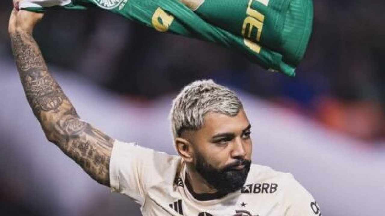 Pesquisa mostra que Gabigol, do Flamengo, é o jogador mais odiado por palmeirenses