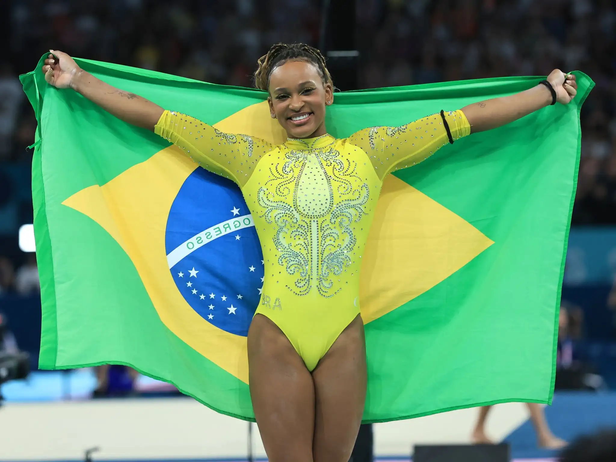 Flamengo gymnast, Rebeca Andrade reveals that she needs to take care of her body and rules out solo for LA28