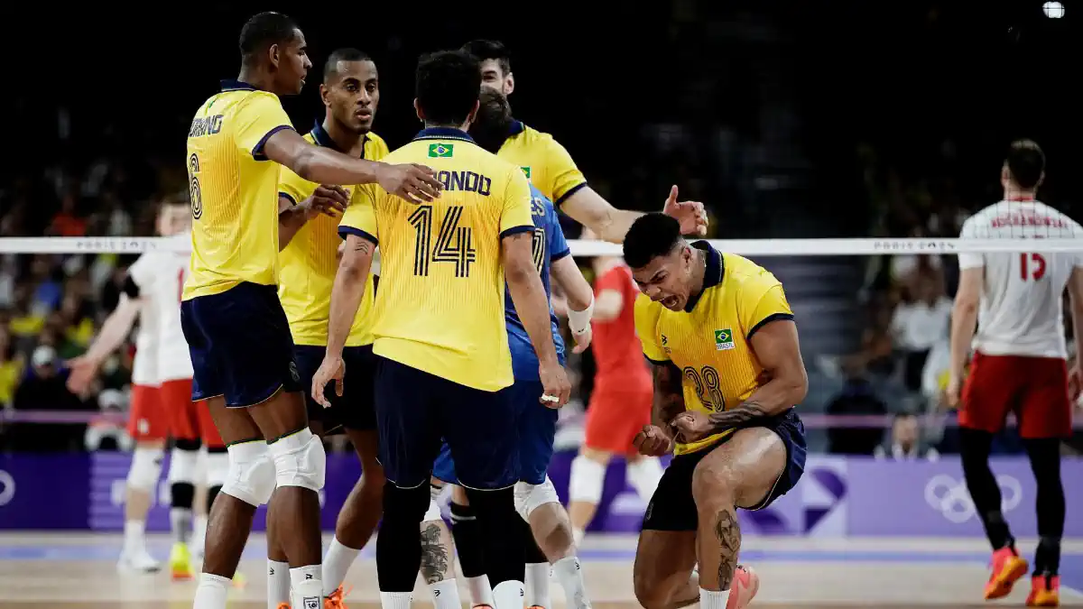 Olimpíadas: Brasil vence o Egito e se classifica no vôlei masculino