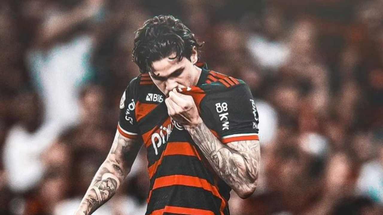 Pedro foi quem mais marcou gols pelo Flamengo no ano - Foto: Reprodução/Flamengo