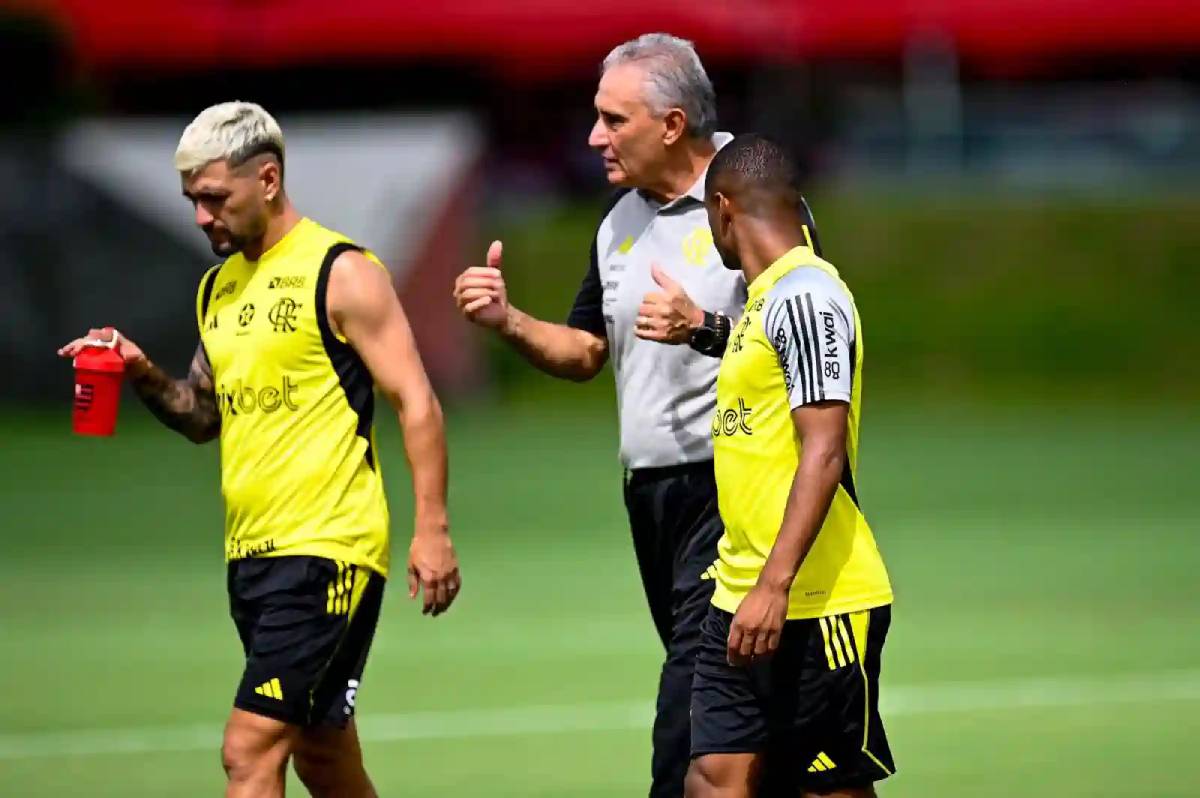 Tite e jogadores são criticados - Foto: Reprodução/Flamengo