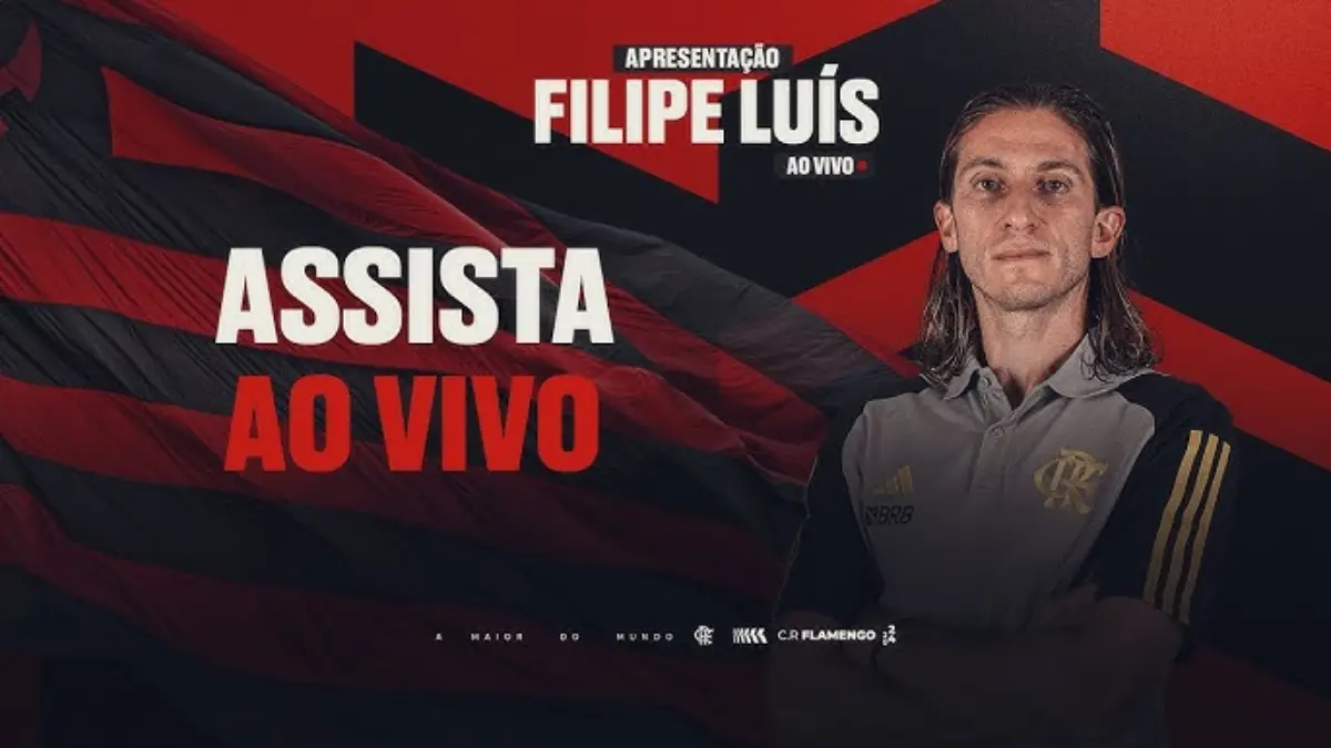 Confira a apresentação de Filipe Luís no Flamengo AO VIVO (com imagens)