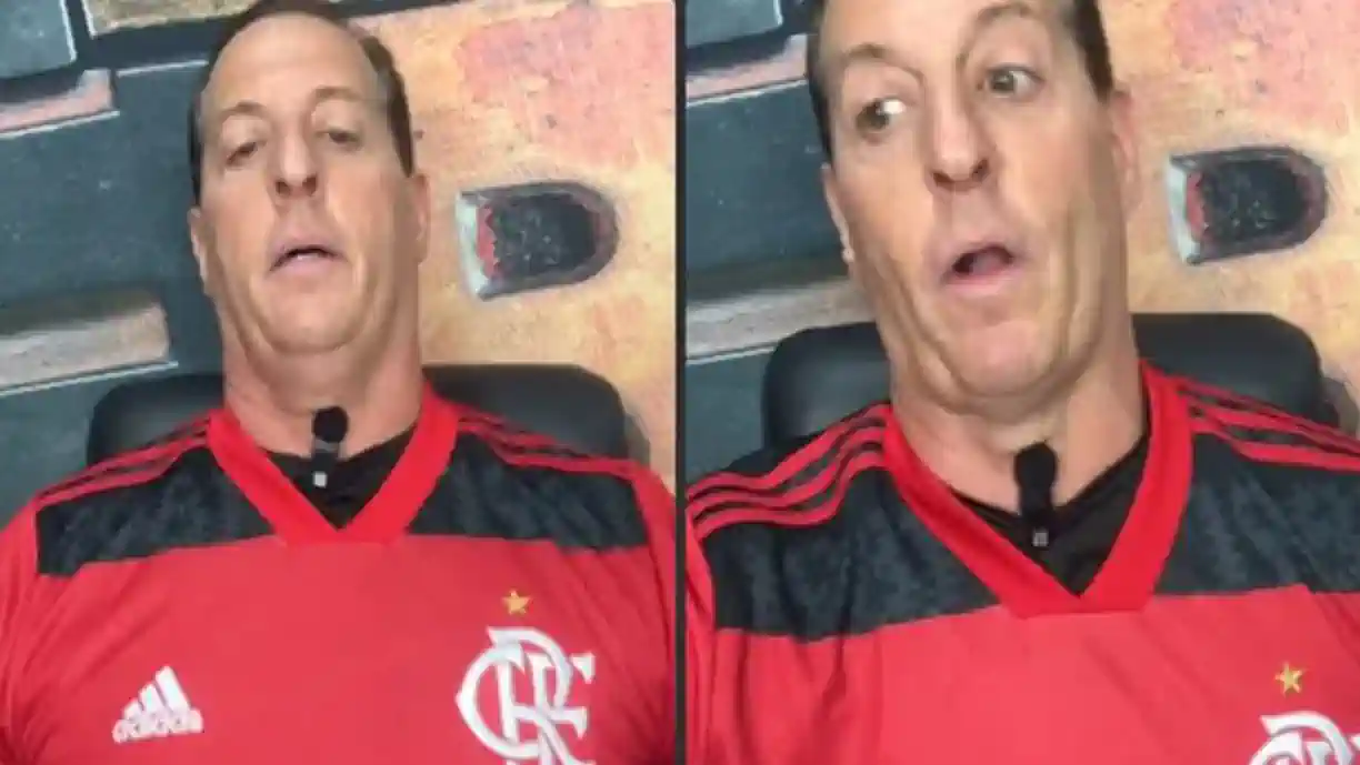 Apresentador perde aposta e aparece cantando hino do Flamengo (Reprodução/ Instagram)