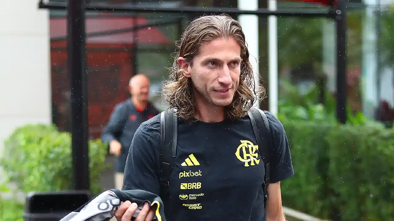 Filipe Luís assumiu o Flamengo após a demissão de Tite. Foto: Gilvan de Sousa/CRF