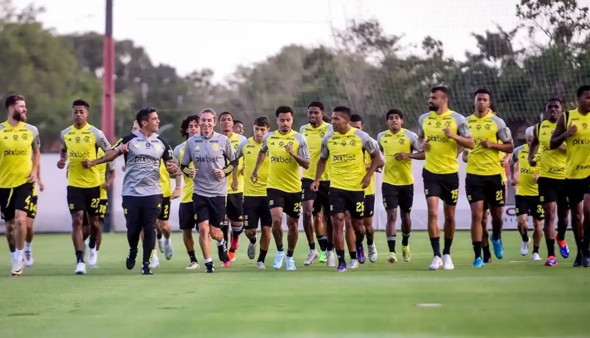 Flamengo squad completes training for game against Internacional this Tuesday