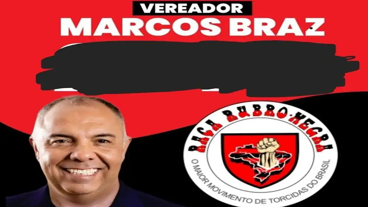 Torcidas organizadas do Flamengo pedem voto a Marcos Braz (Foto: Reprodução)