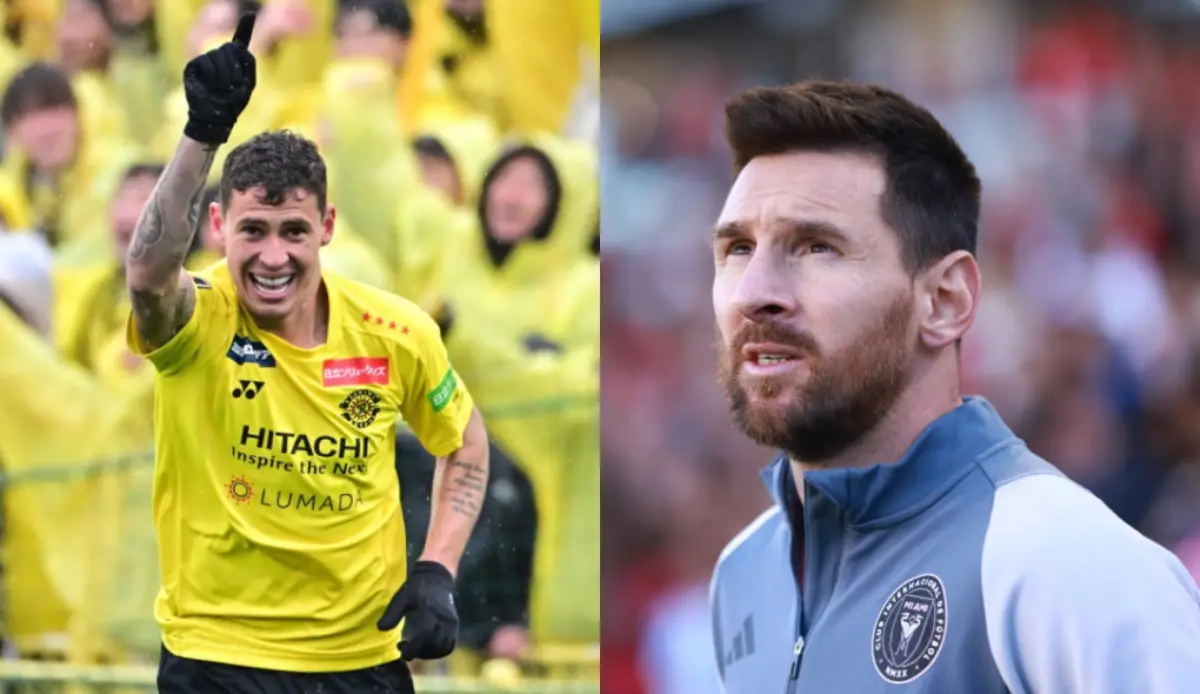 Matheus Sávio tem números comparados a Messi - Foto: Divulgação/ kashiwa Reysol | Vaughn Ridley/Getty Images