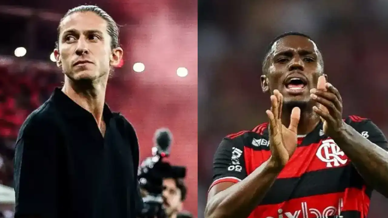 Filipe Luís teve suas primeiras críticas no comando do Flamengo - Foto: Reprodução