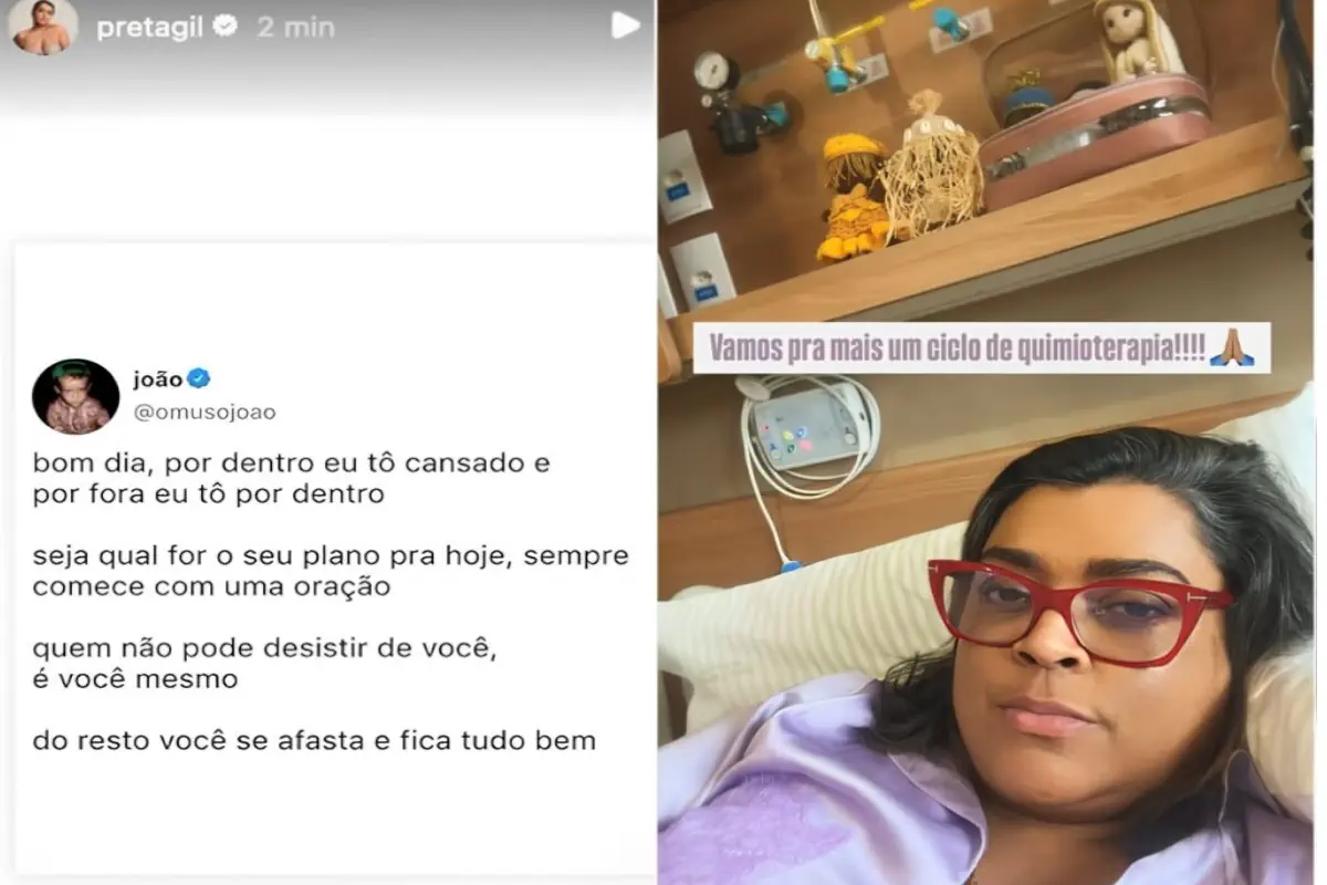 Preta Gil compartilha mensagem positiva em meio ao tratamento de câncer: ‘Não pode desistir’