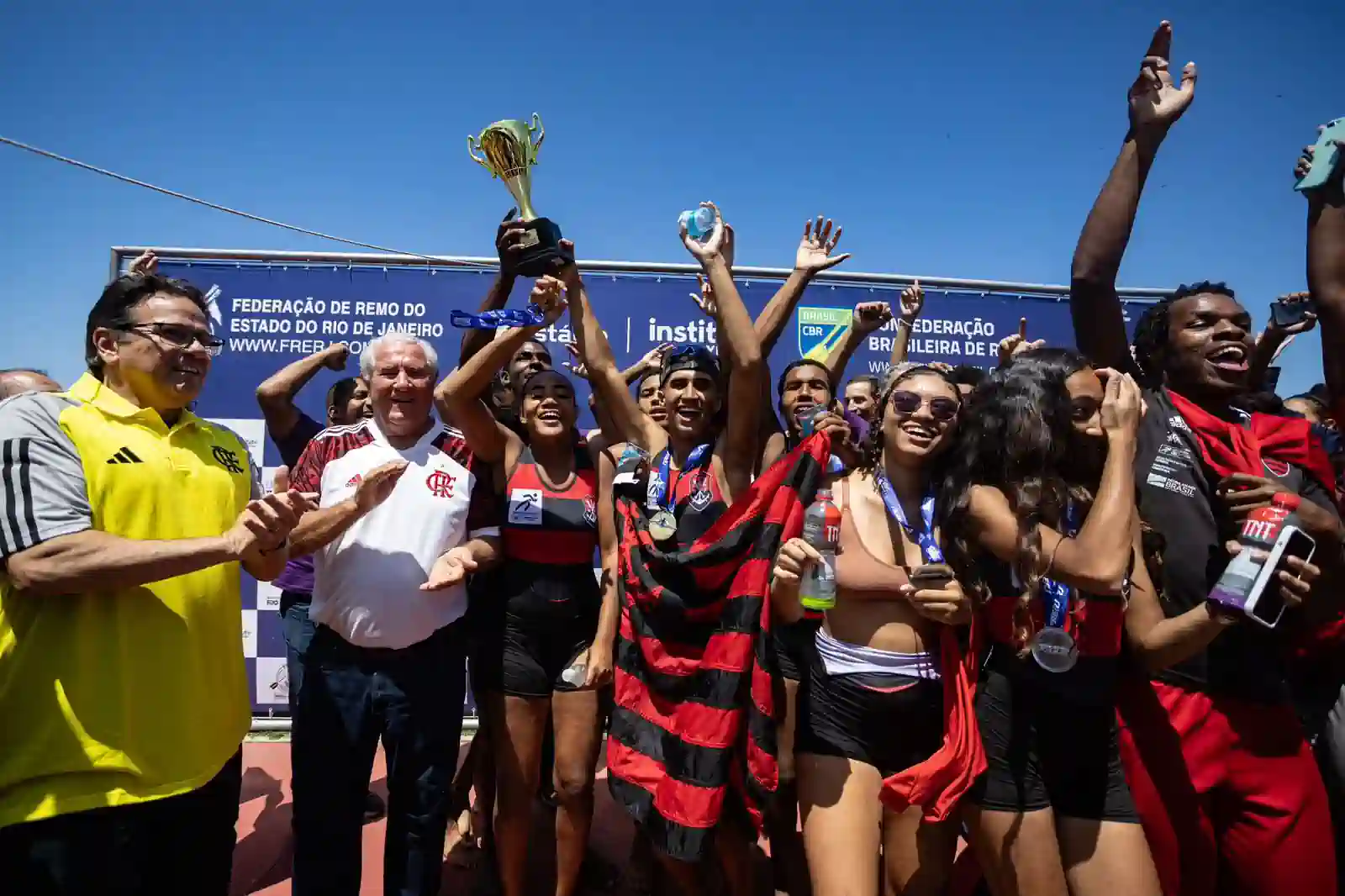 Remo do Flamengo conquistando mais um título. Foto: Reprodução