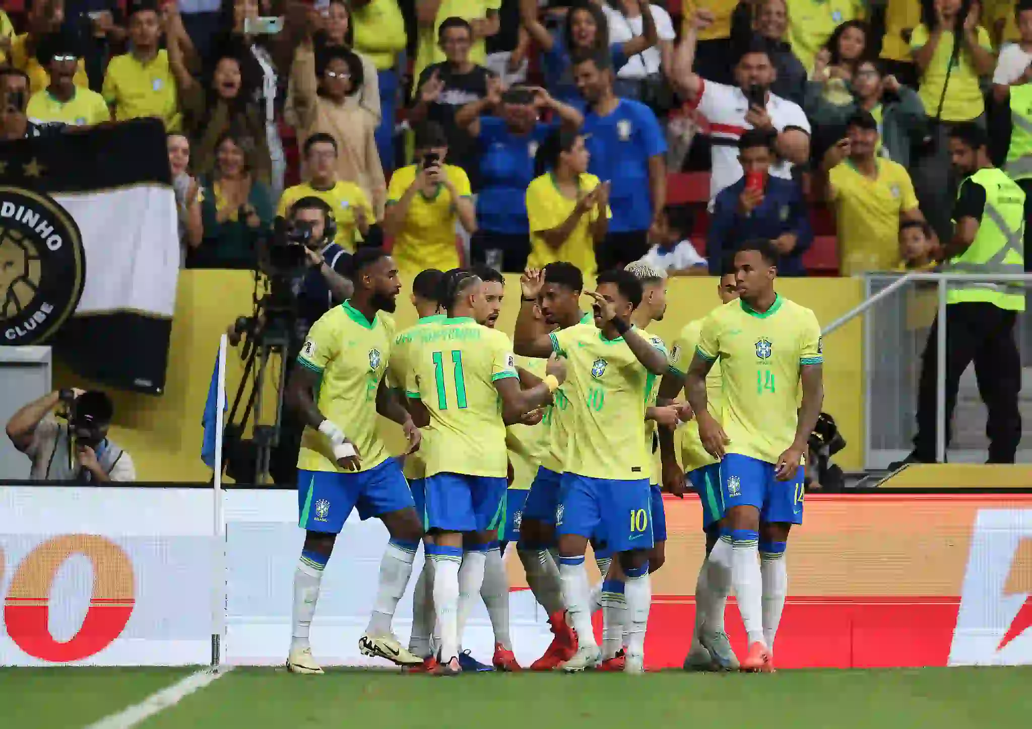 Seleção mostrou força contra os Peruanos. Foto: Rafael Ribeiro/CBF