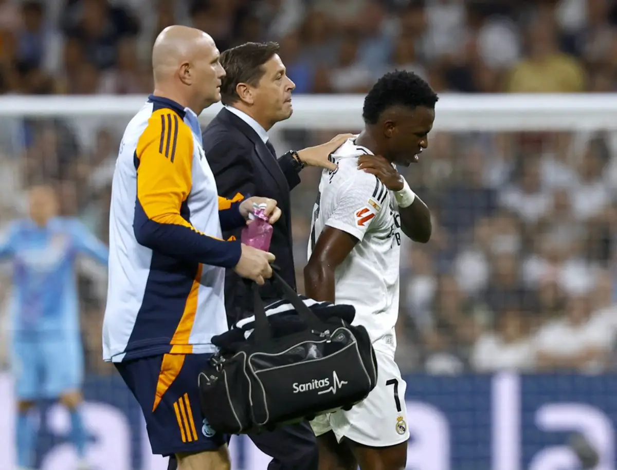 Vinicius Jr teve lesão confirmada - Foto: Susana Vera/Reuters