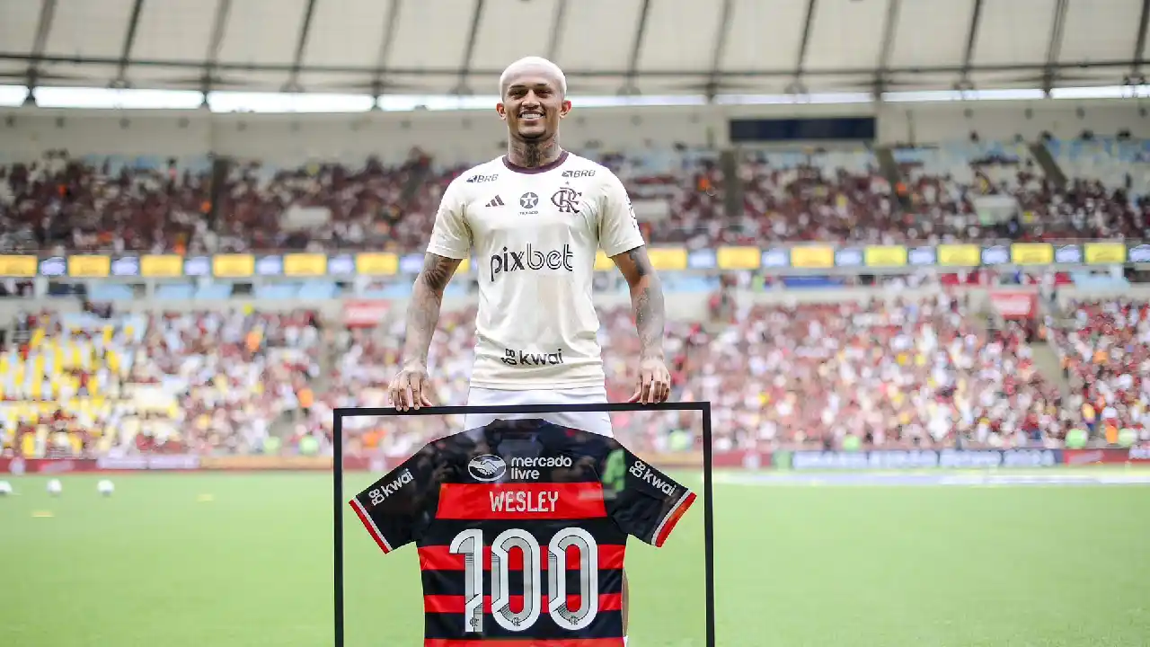 Wesley, do Flamengo, atrai interesse do Barcelona, que avalia uma nova proposta pelo lateral-direito - foto: reprodução