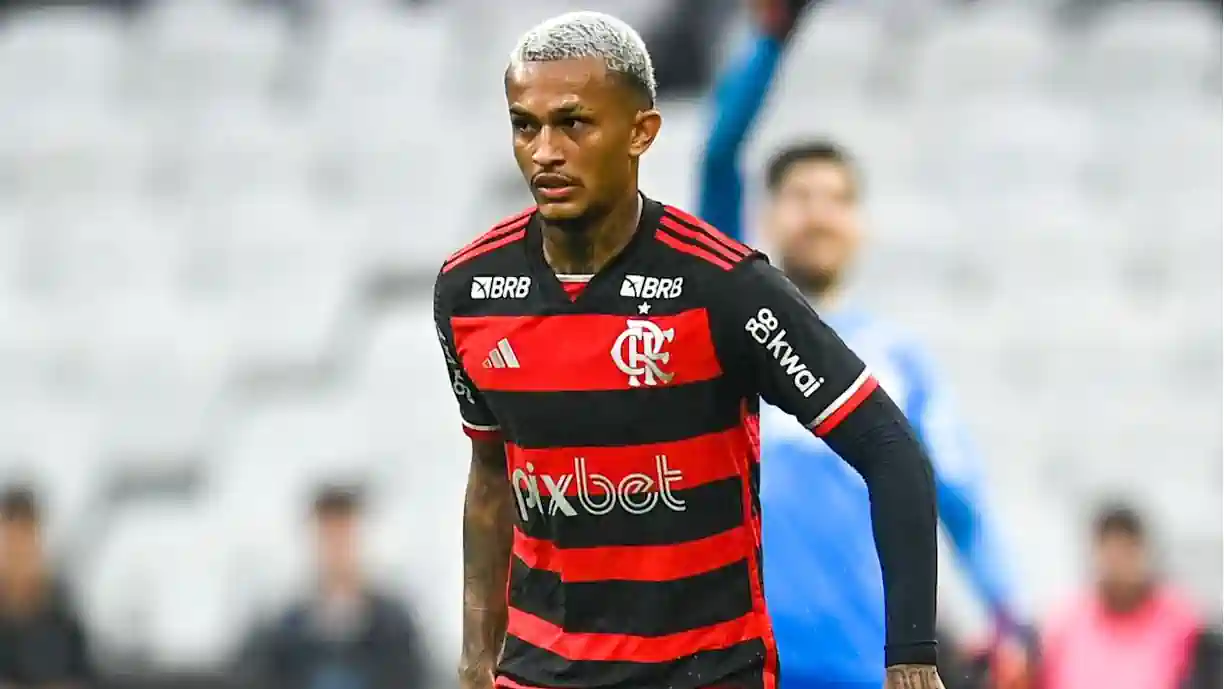 Wesley provoca Matheuzinho após eliminar Corinthians (Reprodução/ Flamengo)