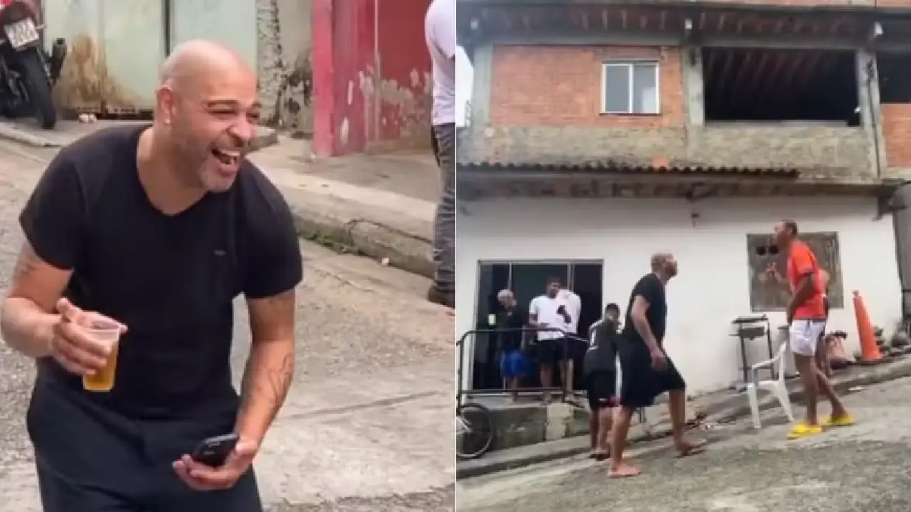  Adriano Imperador vive estilo de vida simples e próximo dos amigos - foto: reprodução