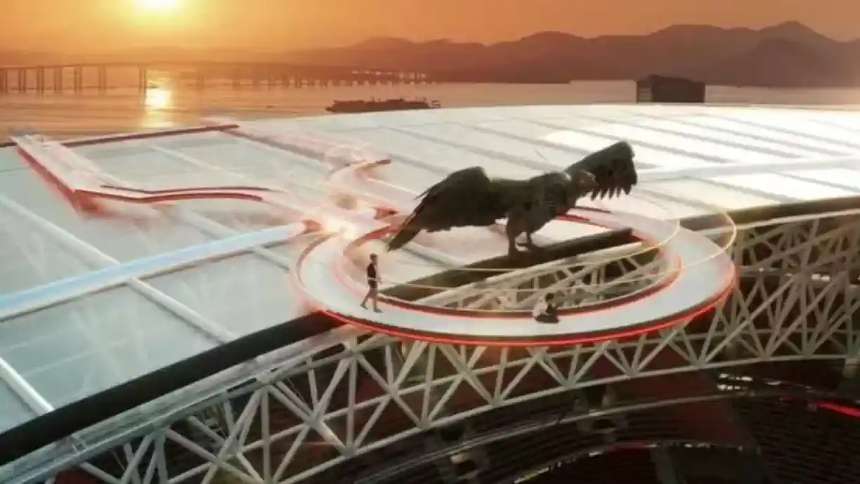 Flamengo prevê estátua de um urubu em novo estádio (Foto: Reprodução)