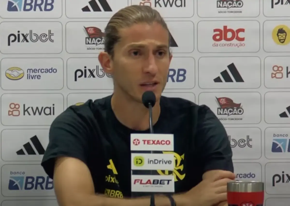 Filipe Luís elogia Flamengo após vitória - Foto: Reprodução/FlaTV