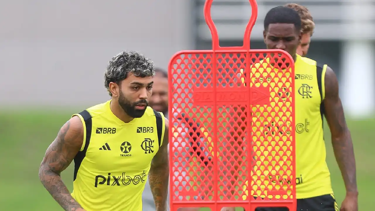 Flamengo finaliza treino no Ninho do Urubu antes de enfrentar Atlético-MG com provável escalação pronta - foto: reprodução