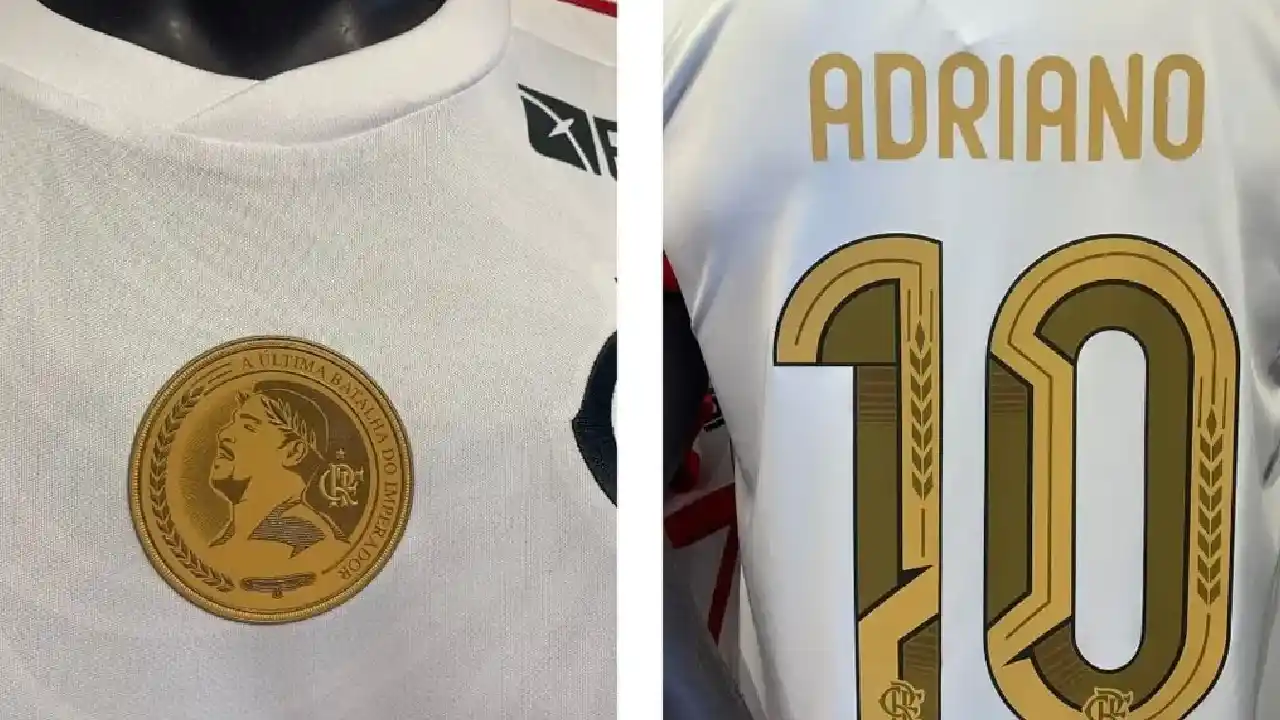 Confira os detalhes da camisa do Adriano Imperador para a sua despedida do Flamengo