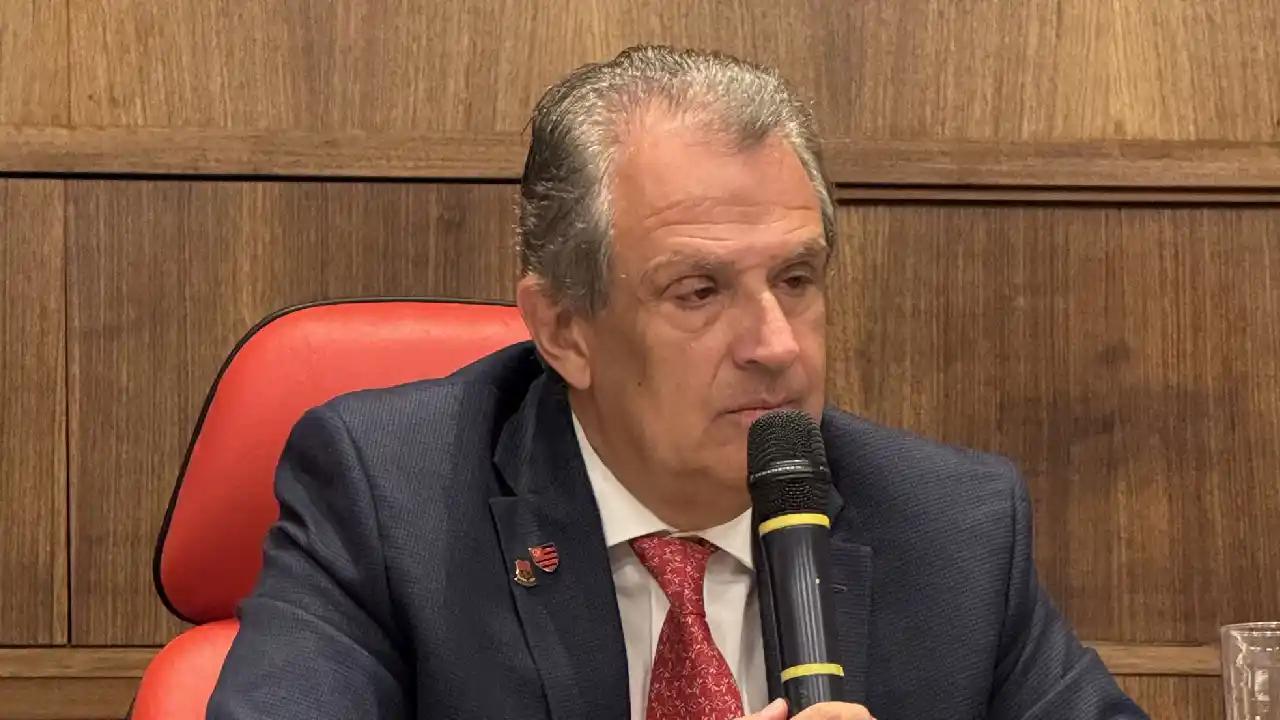 Presidente do Flamengo, Luiz Eduardo Baptista, apoia discurso da Conmebol sobre racismo e sugere medidas institucionais - foto: reprodução