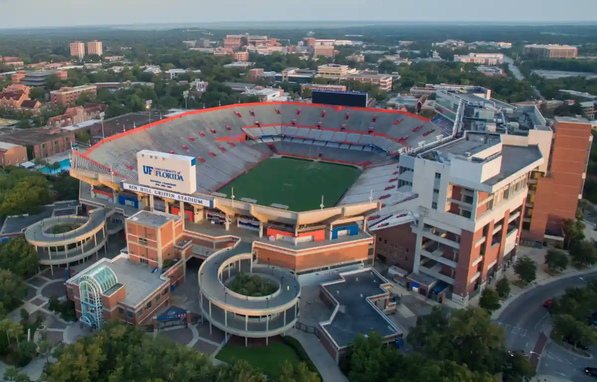 Estádio do Florida Gators onde o Flamengo fará a pré-temporada - Foto: Reprodução