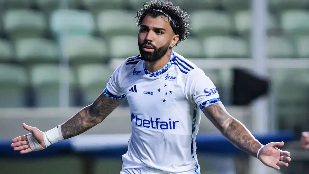 Gabigol, ex-Flamengo, teve sua audiência marcada para os dias 3 e 4 de abril, na Suíça, onde tentará reverter a decisão ( Reprodução: Cruzeiro)